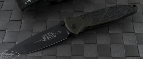 Microtech Knives Socom Elite T/E Folder Knife (4in Color Coated Plain S35-VN) 161-1GRT - Front