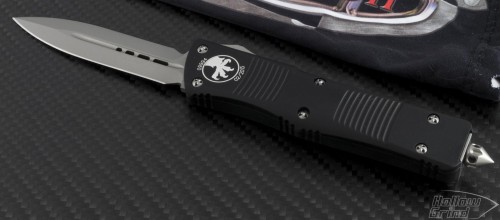 Microtech Knives Troodon D/E Automatic OTF D/A Knife (3.1in Bead Blasted Plain S35-VN) 138-7-2013 - Front