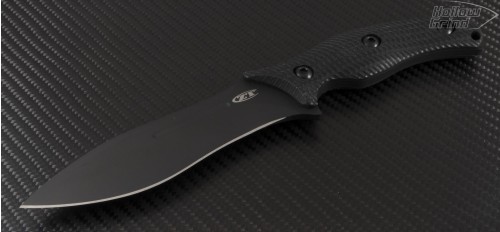 Zero Tolerance 0100 S/E Fixed Knife (5.75in Black Plain CPM-3V) ZT0100 - Front