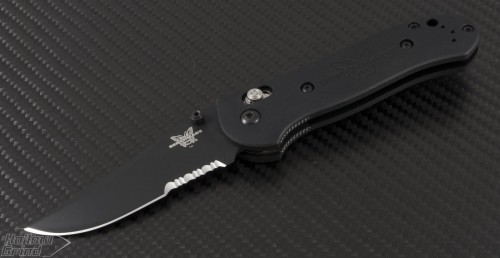 Benchmade 720 S/E Folder Knife (3.25in Black Part Serr 154-CM) BM-720 - Front