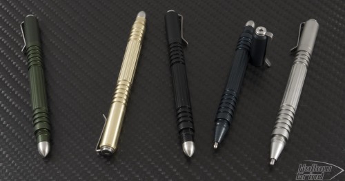 (#RH-INV-AL-BLA) Rick Hinderer Investigator Pen - Black Aluminum - Front