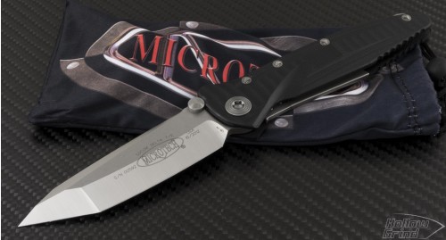 Microtech Knives Socom Elite T/E Folder Knife (4in Satin Plain D2) 163-4 - Front
