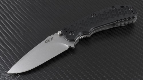 Zero Tolerance 0550 S/E Folder Knife (3.5in Stonewashed Plain S35-VN) ZT0550 - Front