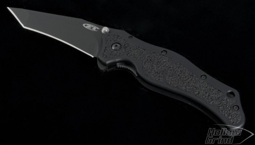 Zero Tolerance 0400 T/E Assisted Folder S/A Knife (3.75in Black Plain S30-V) ZT0400 - Front