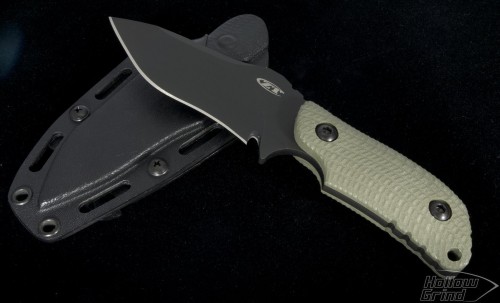 Zero Tolerance Tan 0121 S/E Fixed Knife (4.25in Black Plain S30-V) ZT0121 - Front