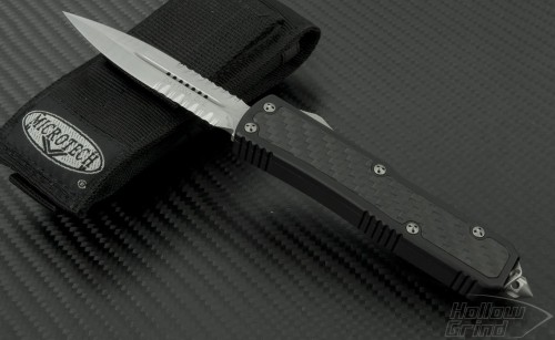 (#126-11) Microtech Daytona D/E Stonewash Partial Serrations - Front