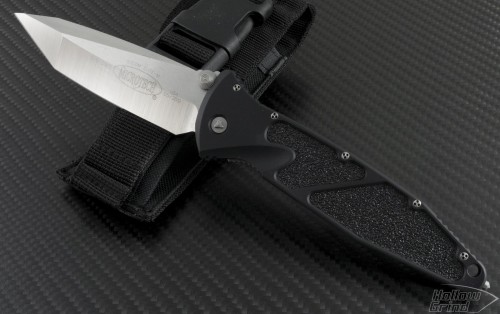 Microtech Knives Socom Elite T/E Folder Knife (4in Satin Plain S35-VN) 162-4C - Front