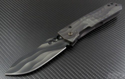 Crusader Forge Custom Camo Predator S/E Folder Knife (4.75in Color Coated Plain S30-V) CF-FIFP-PRED-DK - Front