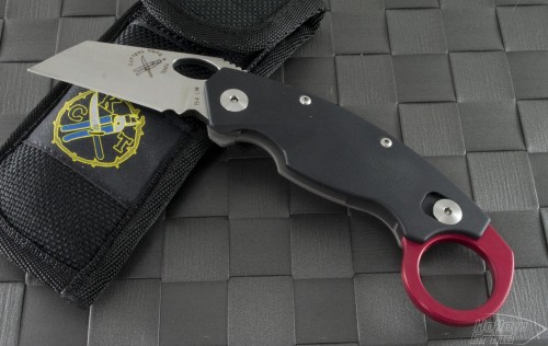 Cutters Knife and Tool Bengal S/E Folder (1.75in Satin Plain 154-CM) CKT-BHRR - Front