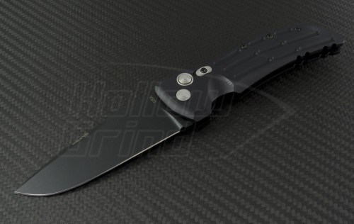 Hogue Extreme S/E Automatic Folder S/A Knife (4in Black Plain 154-CM) HO-EX-A01-34110 - Front