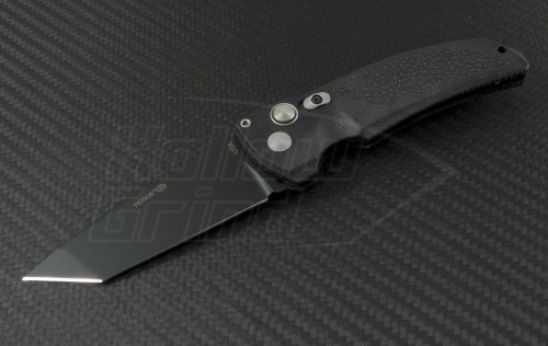 Hogue Extreme T/E Automatic Folder S/A Knife (3.5in Black Plain 154-CM) HO-EX-A03-34320 - Front