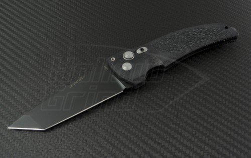 Hogue Extreme T/E Automatic Folder S/A Knife (4in Black Plain 154-CM) HO-EX-A03-34300 - Front