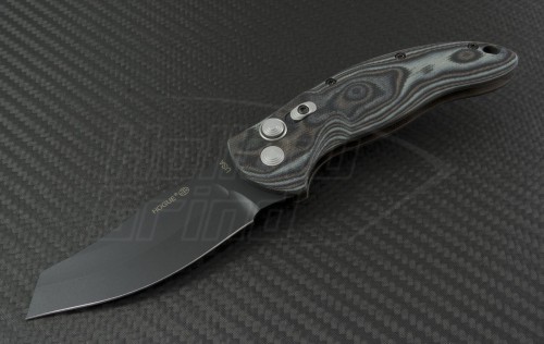 Hogue Other Extreme Warncliffe Automatic Folder S/A Knife (3.5in Black Plain 154-CM) HO-EX-A04-34429 - Front