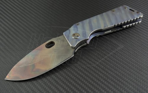 Medford Knife & Tool Custom Other TFF-1 S/E Folder (4in Vulcan Plain D2) MKT-TFF1-Ti-USN1 - Front