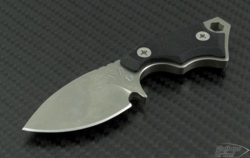 Medford Knife & Tool Raptor S/E Fixed (1.9in Satin Plain D2) MKT-RAPT-BLK - Front