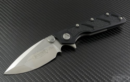 Microtech Knives DOC S/E Flipper Knife (3.875in Satin Plain S30-V) 153-4-FPR - Front