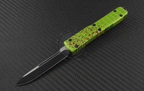 Microtech Knives Other Ultratech S/E Automatic OTF D/A Knife (3.44in Black Plain ELMAX) 121-1Z-TRI - Front