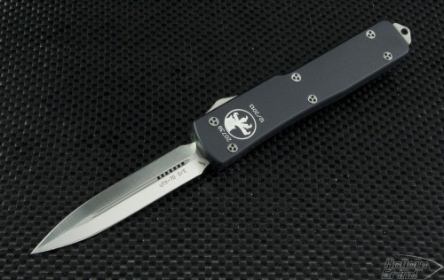 Microtech Knives UTX-70 D/E Automatic OTF D/A Knife (2.41in Satin Plain ELMAX) 147-4-2014 - Front