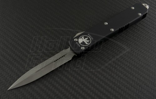 Microtech Knives Ultratech D/E Automatic OTF D/A Knife (3.44in Apocalyptic Plain ELMAX) 122-10AP - Front