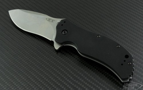 Zero Tolerance 0350 S/E Assisted Folder S/A Knife (3.25in Stonewashed Plain S30-V) ZT0350SW - Front