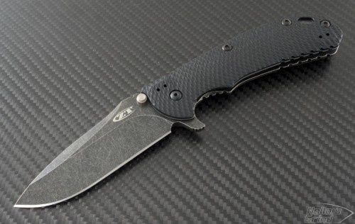 Zero Tolerance 0560 S/E Flipper Knife (3.75in Black Plain ELMAX) ZT0560BW - Front