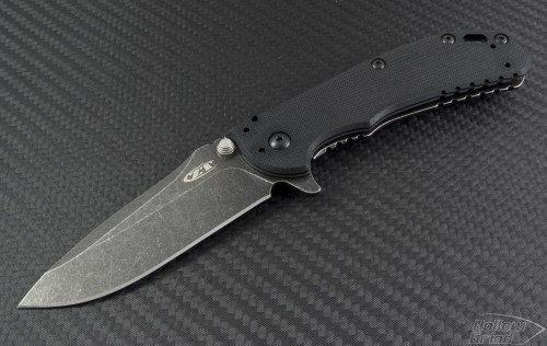 Zero Tolerance 0566 S/E Assisted Folder Knife (3.25in Black Plain ELMAX) ZT0566BW - Front