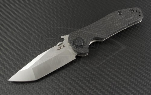 Zero Tolerance Carbon Fiber 0620CF T/E Folder Knife (3.5in Satin Plain M390) ZT0620CF - Front