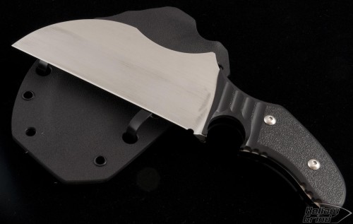 Brous Blades Custom 080 Warncliffe Fixed Knife (7in Satin Plain ATS-34) JB-080 - Front