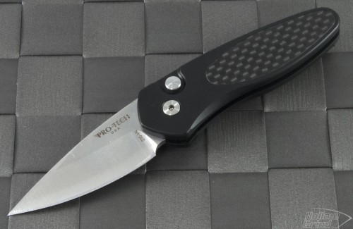 Pro-Tech Sprint S/E Automatic Folder S/A Knife (1.94in Stonewashed Plain S35-VN) PT-2915 - Front