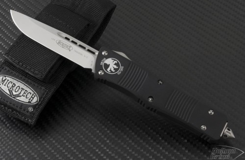 Microtech Knives Troodon S/E Automatic OTF D/A Knife (3.1in Satin Plain S35-VN) 139-4-2012 - Front