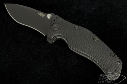 Zero Tolerance 0200 S/E Flipper Knife (4in Black Plain 154-CM) ZT0200 - Front