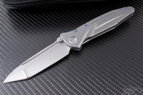 (#s-delta-t-sat) Microtech Marfione Custom Socom Delta Titanium Satin Plain - Front