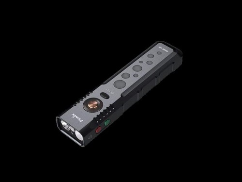 (#FNX-E08RUE-GM) Fenix Flashlight E08R-UE Gunmetal 1600 Lumens Flat Light - Front