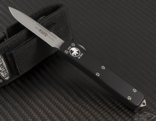 Microtech Knives UTX-70 S/E Automatic OTF D/A Knife (2.41in Satin Plain S35-VN) 148-7 - Front