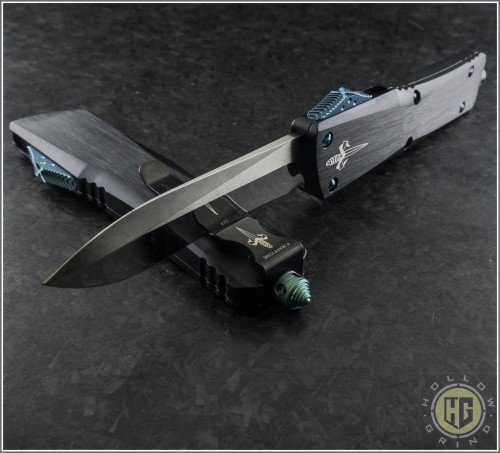 (#MTC-0245) Marfione Custom Combat Troodon Recurve Mirror Polished  w/ Ti Hardware - Front