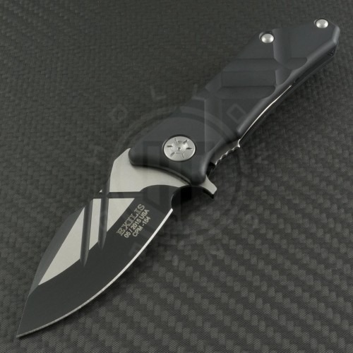 Guardian Tactical Exilis S/E Flipper S/A Knife (2.75in Black Plain CPM-154) GUA-53211 - Front