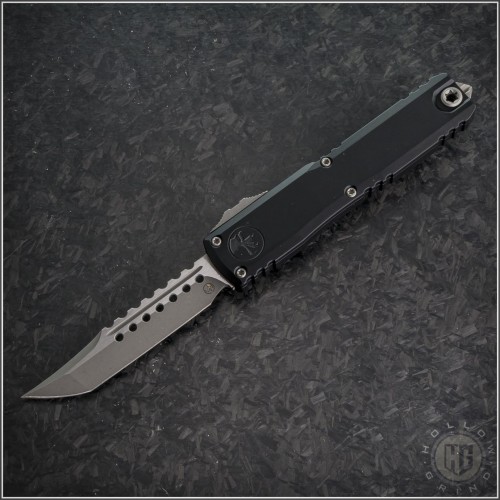 (#1119-10APS) Microtech Ultratech ZBP Hellhound Tanto Apocalyptic Plain - Front