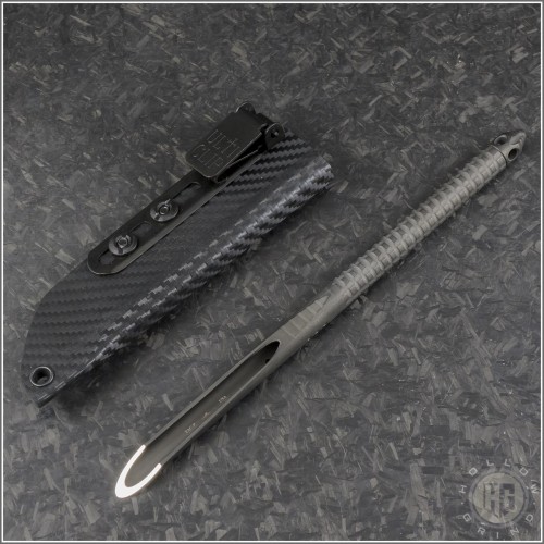 (#112-1DLCTS) Microtech Knives Tac-P DLC - Front