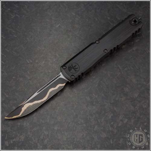 (#1121-16MS1) Microtech Ultratech ZBP D/E Coppermai Damascus - Front