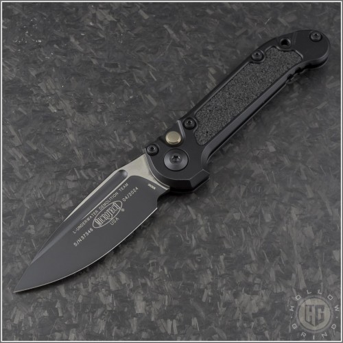 (#1135-1T) Microtech LUDT Gen III Black Tactical Plain - Front