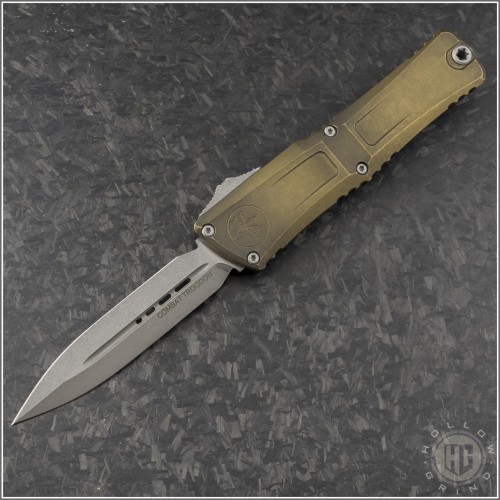(#1142-10APTAAP) Microtech Apocalyptic Tan Combat Troodon Gen III D/E Apocalyptic Plain - Front
