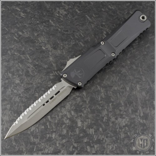 (#1142-12AP) Microtech Combat Troodon Gen III D/E Apocalyptic Full Serrated - Front