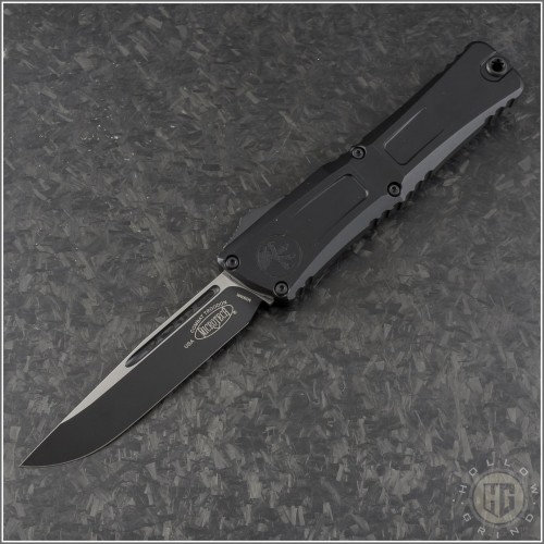 (#1143-1T) Microtech Combat Troodon Gen III S/E Black Plain - Front