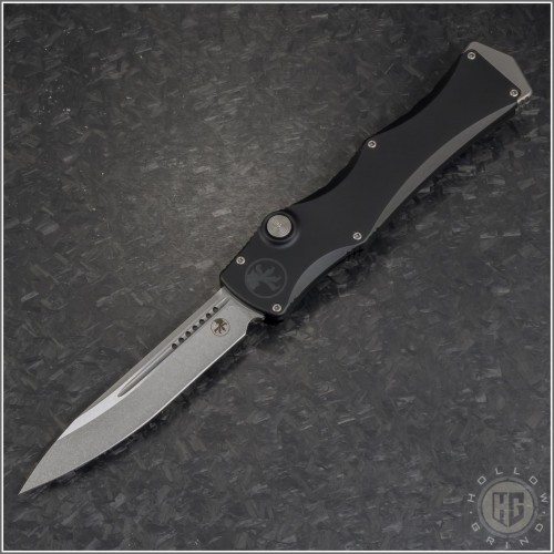 (#1150-10MS1) Microtech Halo IV S/E Stonewash Plain - Front