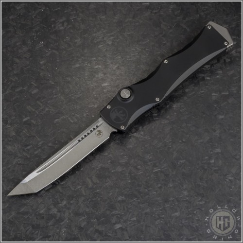 (#1151-10MS1) Microtech Halo IV T/E Stonewash Plain - Front