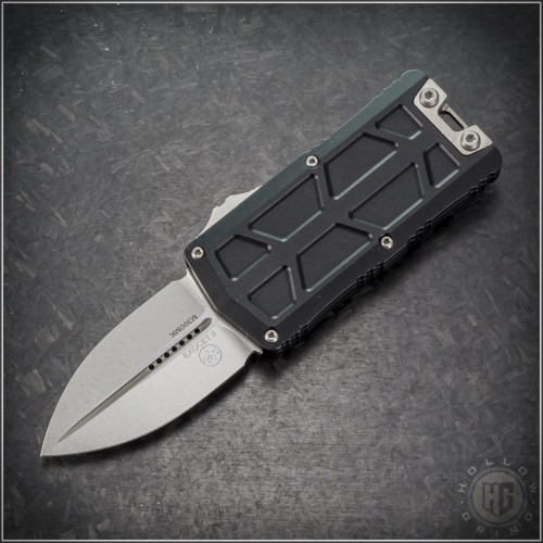 (#1157-10) Microtech Exocet II Stonewash D/E Plain - Front