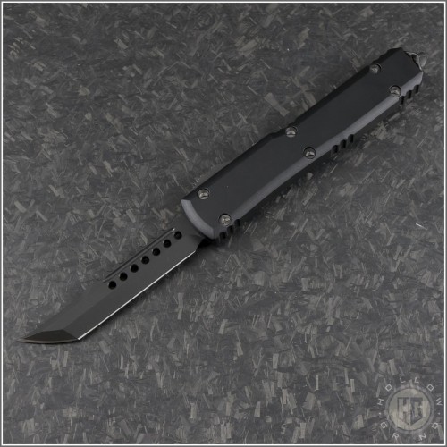 (#119-1DLCTSH) Microtech Ultratech Hellhound Shadow DLC Plain Tactical - Front