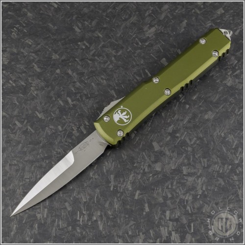 (#120-4OD) Microtech OD Green Ultratech Bayonet Satin Plain - Front