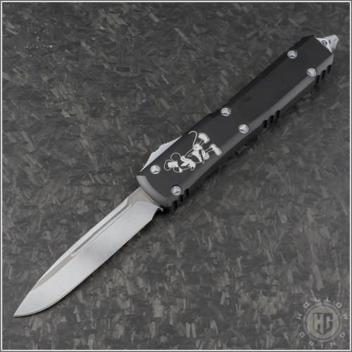 (#121-1SB) Microtech Steamboat Willie Ultratech S/E White Plain - Front