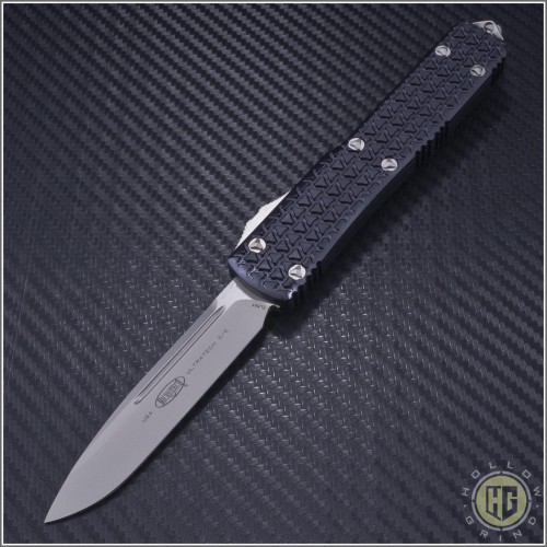 (#121-7-TRI) Microtech Ultratech S/E Bead Blast Plain Tri-Grip - Front